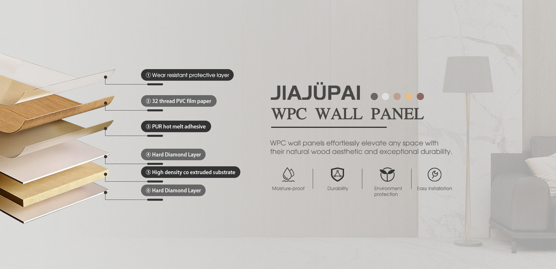 Kínai WPC fali panel szállító